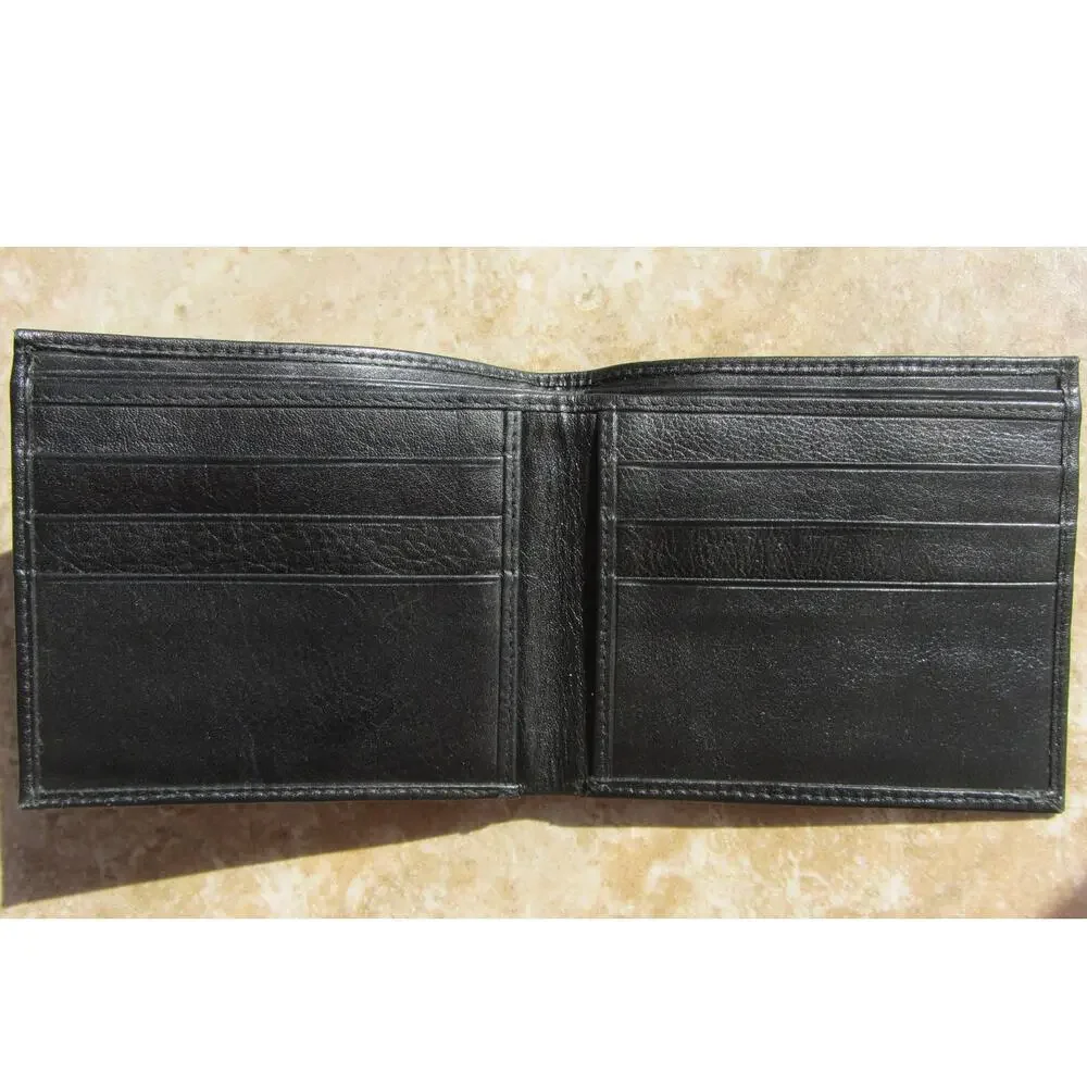 Rolls-Royce Authentic Bifold Genuine Black Leather Wallet LIKE NEW